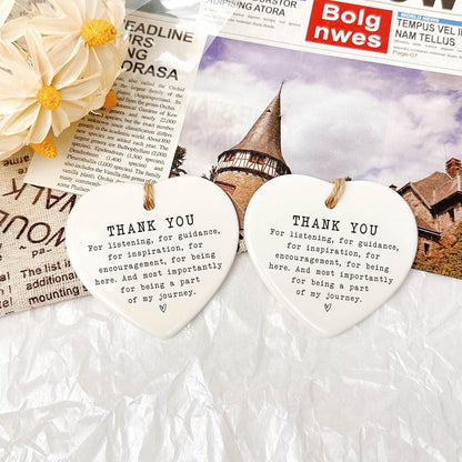 Thank You Gifts for Women & Men - Appreciation Gifts for Coworker - Ceramic Ornament