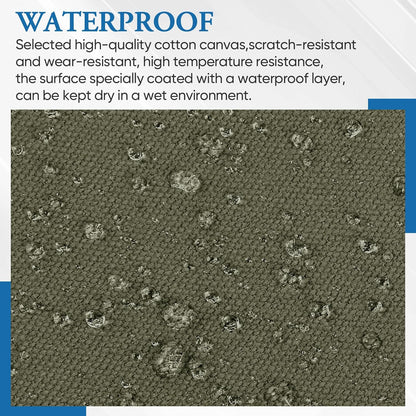 Canvas Repair Patch 5.5 x 8 Inches 6Pcs Self-Adhesive Waterproof Canvas Patch Kit for Repairing Tents,Sofas,Boat Covers,Camping Chair,Awnings,Car Seats.（Army Green）