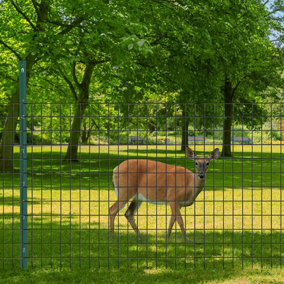 Welded Wire Fence, 50ft(L) x 36inch(H) PVC Coated Wire Fencing for Dog, 2 Inch x 3 Inch 16GA Fencing for Chicken, Anti-Rust Roll Metal Wire Mesh Fence for Yard Vegetable, Black