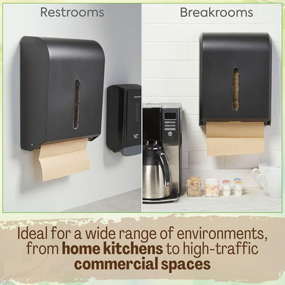 Brown Unbleached Z-Fold Paper Towels – 1000ct | Commercial Multifold Paper Towels for Dispenser | All-Natural, Bleach-Free, Tri-Fold Recycled Disposable Hand Towels for Bathroom & Kitchen Use