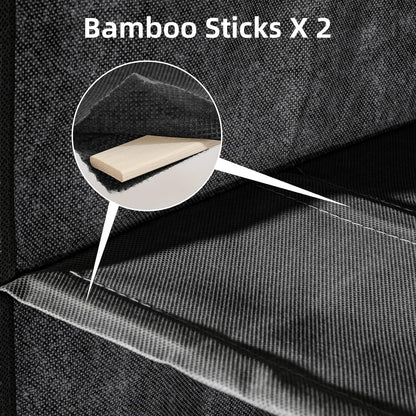 4-Shelf Hanging Closet Organizer and Storage, Collapsible Hanging Shelves for Closet with 2 Side Pockets, Hanging Shoe Organizer to Saving Space,Black