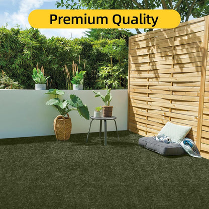 Marine Carpet,6 FT x 23 FT Olive Green Indoor Outdoor Carpet 0.2" Thick with Water-Proof TPE Backing, Non-Slide for Home, Patio, Porch, Deck