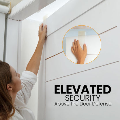 Ducki 2 Pack Door Wedge Stopper - 3 in 1 Thermoplastic Rubber Door Stop Wedge for The Top, Bottom, or Hinge of Doors - Reliable and Long-Lasting Door Stopper Wedge - 4" x 2" x 1.5" - White