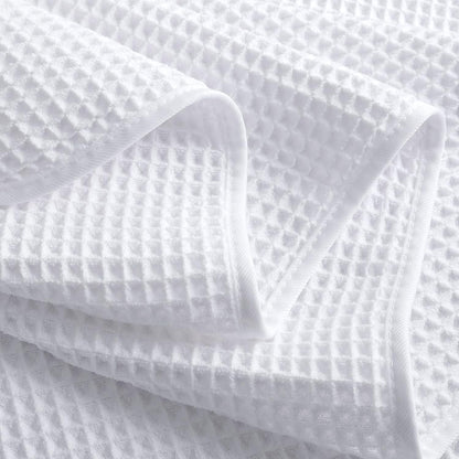 POLYTE Microfiber Oversize Quick Dry Lint Free Bath Towel, 60 x 30 in, 4 Pack (Waffle Weave)