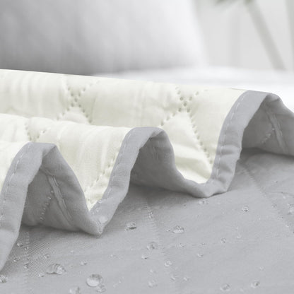 Easy-Going Sectional Couch Covers for Dogs L Shape Sofa Cover Reversible Sofa Slipcover Chaise Lounge Cover Furniture Protector Cover for Pets Dog Cat (30 x 50 inches, Light Gray/Ivory)