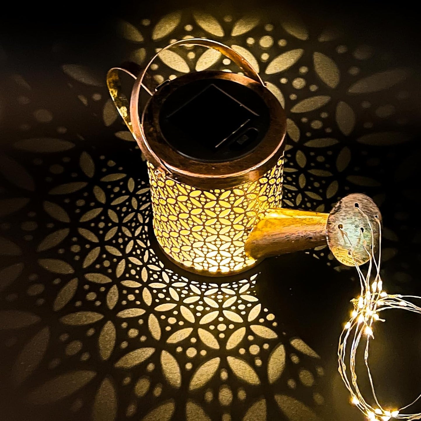 Solar Watering Can Light - Solar Yard Decorations Outdoor,Garden Decor Lights for Yard,IP65 Waterproof Hanging Lantern Lights,Outside Garden Flower Bed Decor Light for Moms Birthday