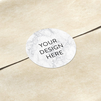 100 Custom Vinyl Stickers - Upload Your own Image, Text, Design, Logo - Personalized Logo Labels for Handmade, Packaging, Bottle, Jars, Candle, Brand Stickers (Silver Marble, 4x4)