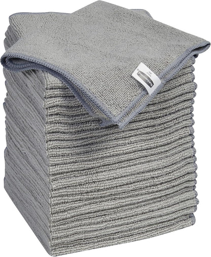 Rubbermaid Microfiber Cloth Towels 24 Pack 14"x14" Non-Scratch Reusable/Washable for Cleaning/Wiping/Polishing for Home/Kitchen/Car