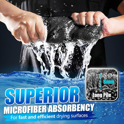 Airlab Car Drying Towel Microfiber Towels for Cars 1200 GSM Wash Auto Detailing Supplies Twist Pile Cleaning Cloth Absorbent Quick Dry Soft Loop Dry Flash Towel, 24 x 16 Inch, Pack of 1, Grey