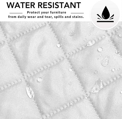 Easy-Going Sectional Couch Covers for Dogs L Shape Sofa Cover Reversible Sofa Slipcover Chaise Lounge Cover Furniture Protector Cover for Pets Dog Cat (42 x 52 inches, White/White)