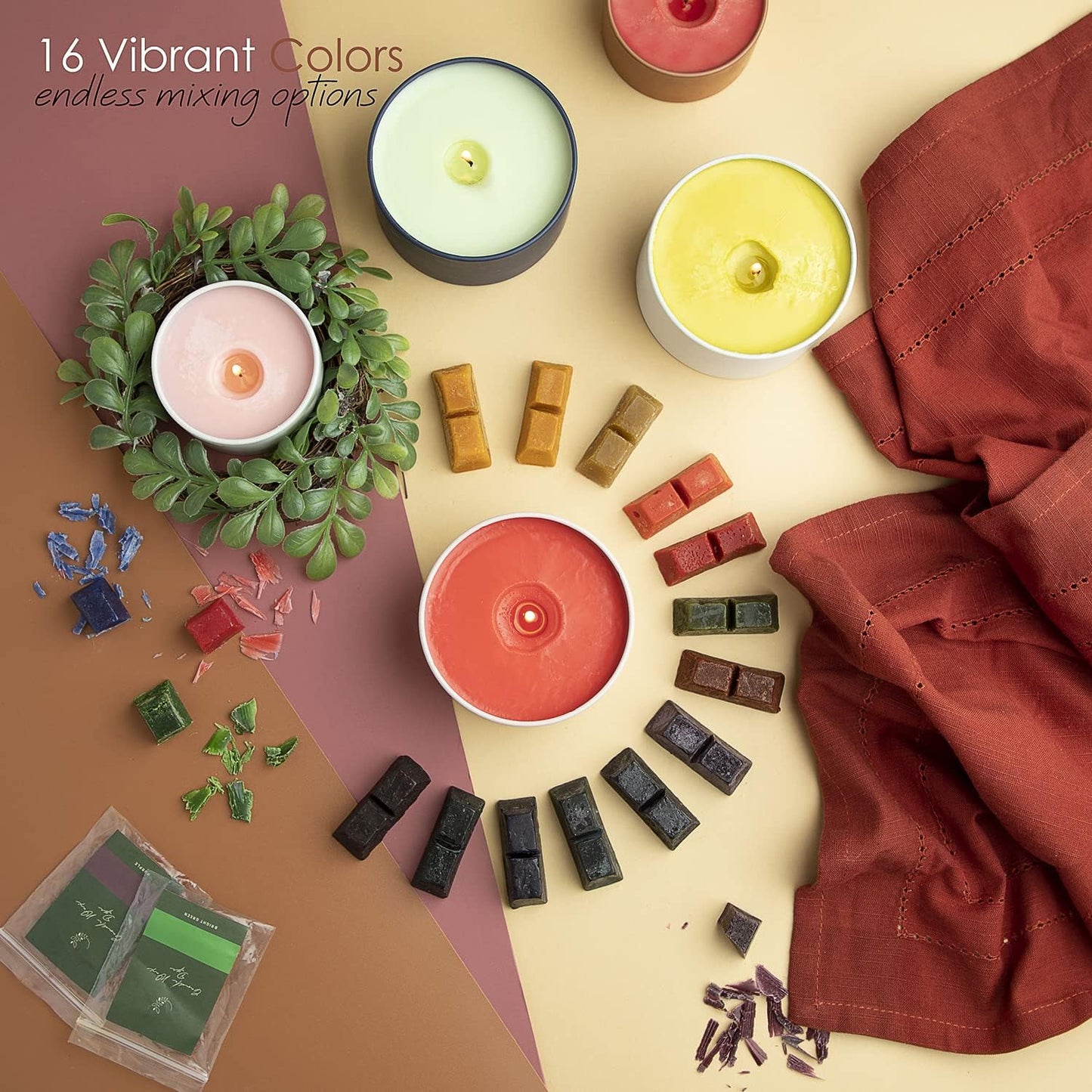 Hearth & Harbor Organic Soy Candle Wax for Candle Making, Premium 10 lbs Natural Candles Making Supplies, Beeswax-Free, Paraffin-Free, Pure Soy Wax Flakes Perfect for Candles, Tealights and Melts