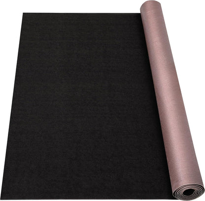 Marine Carpet,6 FT x 23 FT Black Indoor Outdoor Carpet 0.2" Thick Boat Carpet with Water-Proof TPE Backing, Non-Slide Outdoor Marine Carpet Roll for Home, Patio, Porch, Deck