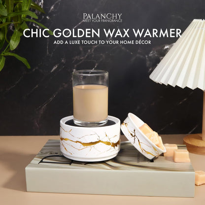 PALANCHY Wax Melt Warmer Ceramic 3-in-1 Oil Burner Electric Candle Wax Warmer Burner Melter Fragrance Warmer for Scented Waxs Home Office Bedroom Aromatherapy Gift & Decor