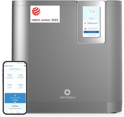 Airthereal Revive R800 5L Smart WiFi Electric Kitchen Composter - Odorless, Self-Cleaning, 3 Modes for Efficient Composting, Reduces Food Waste by 90%, App-Connected for Carbon Footprint Data