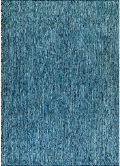 CAMILSON Outdoor Rug 9x12 Modern Area Rugs for Large Indoor and Outdoor Patios and Porches - Waterproof, Washable, Non-Shedding, Easy-to-Clean Outside Carpet (9 x 12, Solid - Aqua)