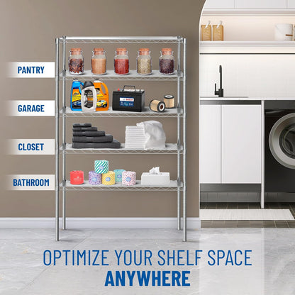 Sterling Shelf Liners Wire Rack Covers: Plastic Shelf Liner Cover for Wire Shelving: Cover Mats for Shelves in Pantry, Closet, and More: 18x36 Inch: Clear, Set of 4