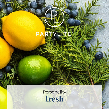 PartyLite 3-Wick Jar Candle, Highly Fragranced Clean Burning Glass Candle, 25-45 Hours Burn Time (Gin & Tonic)