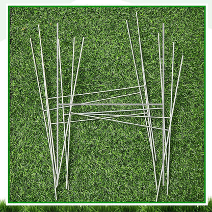 Tandefio 100 Pcs Yard Sign Stakes Metal 15"x10" H Frame Wire Yard Stakes Use with Corrugated Sign Metal Holder for Advertising Party Decorations Outdoor Lawn Garden Garage House