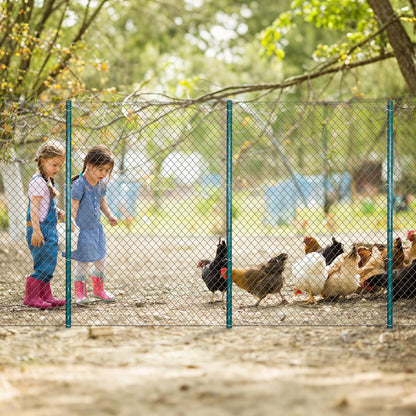 ARIFARO Fence Posts 5 Feet Sturdy Duty Metal Fencing Fencing Poles, Pack of 10, No Dig Garden T Post for Wire Fencing Steel Poles for Yard, Outdoor Wire