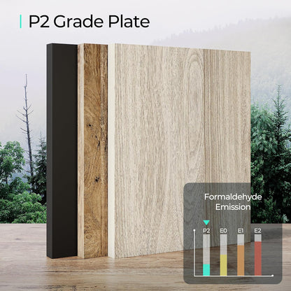 LINSY HOME Farmhouse 8 Drawers Dresser Chests for Bedroom, Wood Dresser Wide Chest of Drawers, Storage Dressers Organizer for Bedroom, Living Room,Hallway, SGS Certified