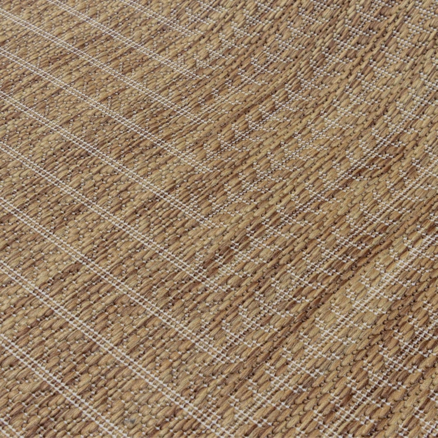 Adiva Rugs Outdoor Indoor Area Rug, Weather Resistant, Easy to Clean, Stain Resistant Floor Mat for Dining Room, Backyard, Deck, Patio (Wooden, 9' x 12')