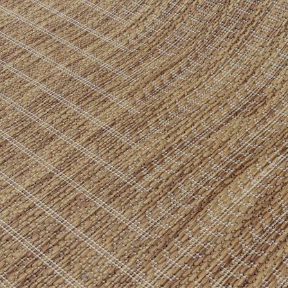 Adiva Rugs Outdoor Indoor Area Rug, Weather Resistant, Easy to Clean, Stain Resistant Floor Mat for Dining Room, Backyard, Deck, Patio (Wooden, 10' x 14')