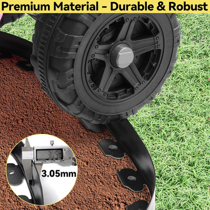 GOTGELIF No Dig Landscape Edging Border, 2'' Tall 40FT Garden Edging Kit with 60pcs Anchoring Stakes for Lawn, Flower Beds, Gardens and Yards (Black)