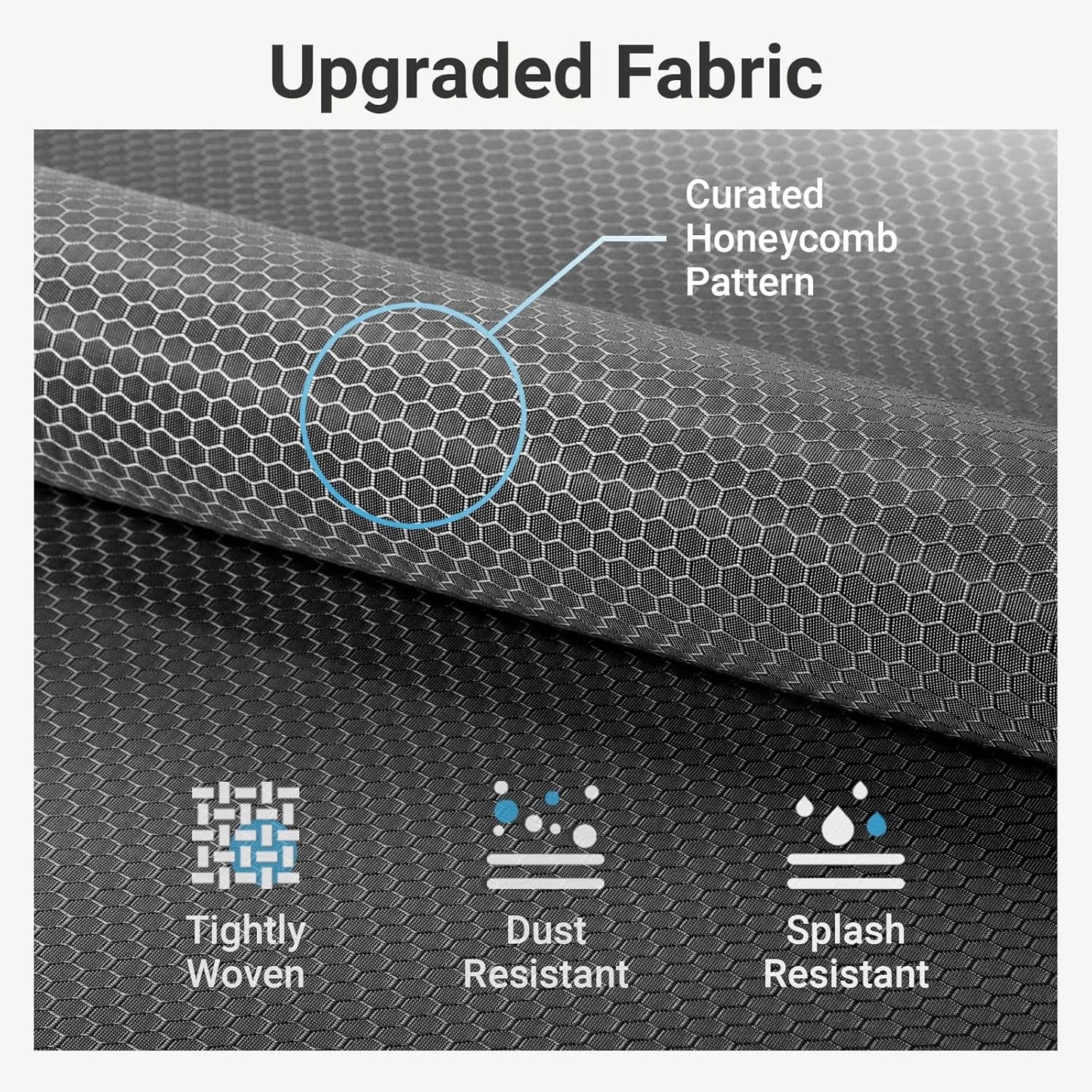 VIPEK V5C Covered Clothes Rack Heavy Duty Portable Closet Wardrobe, Freestanding White Metal Clothing Rack with Grey Oxford Fabric Cover, Adjustable Custom Closet Rack, 57.9" Lx17.3 Wx76.4 H (Medium)