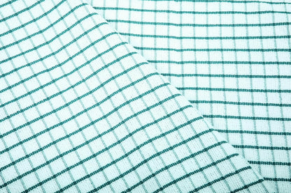 AMOUR INFINI Kitchen Towels Set of 4 - Highly Absorbent, Super Soft Terry Cotton 20x28 Inch Dish Towels with Hanging Loop - Hand & Tea Towels for Cleaning & Drying Dishes (Teal)