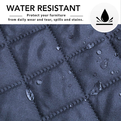 Easy-Going Slipcover for L-Shape & Sectional Couches - Reversible Chaise Lounge Cover - Dog & Cat-Proof Furniture Protector (Large, Dark Blue)