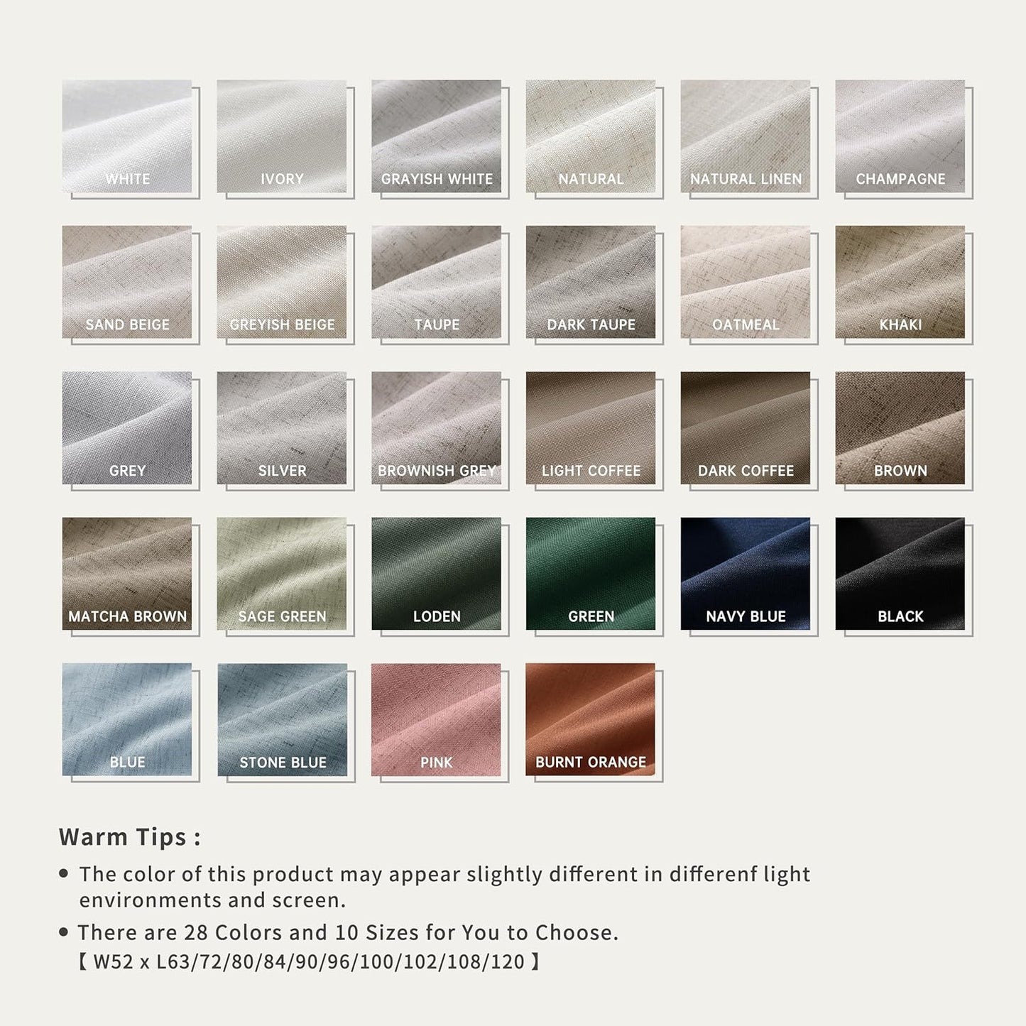 Light Grey Linen Blackout Curtains 63 Inches Long 2 Panels Set Back Tab Rod Pocket 100% Black Out Room Darkening Window Curtains Noise Reducing Gray Linen Textured Modern Heat Blocking Drapes 52x63