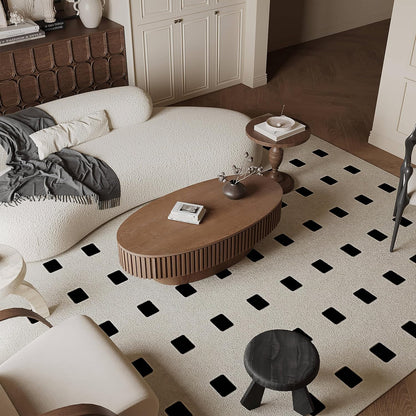 47.2''Oval Coffee Table with Storage, Mid Century Modern Fluted Drum Center Tables with Lid, Solid Wood Side Pedestal Coffee Table Tea Table for Living Room, Bedroom, Apartment-Walnut