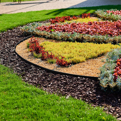 2" Tall 40ft No Dig Landscape Edging Border with 60PCS 8" Plastic Spikes & 4 PCS Connectors - Garden Lawn Edging Kit with a Shears for Landscaping, Lawn, Flower Beds and Yard