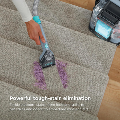 Shark StainStriker Portable Carpet Upholstery & Area Rug Cleaner, Bonus XL Tool & Full-Size Cleaning Solution, Stain & Odor Remover, Perfect for Car Interiors, 4 Cleaning Tools, Nordic Blue, PX202BRN