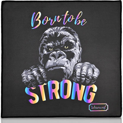 WESERWEF Design Microfiber Glasses Cleaning Cloth – Premium Cleaning Cloth for Eyeglasses, Screens, Tablets, Cameras & Lenses, 12" x 12", Ultra-Soft & Scratch-Free (Gorilla)