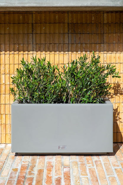 Veradek Block Series Long Box Planter - Large Rectangular Planter for Indoor or Outdoor Patio/Porch | Durable All-Weather Use with Drainage Holes | Modern Décor for Tall Plants, Flowers or Shrubs