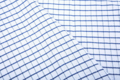 AMOUR INFINI Terry Dish Towels Pack of 4 Highly Absorbent Quick Dry Super Soft 20x28 Inch Kitchen Towel with Hanging Loop for Cleaning & Drying Dishes (Blue)