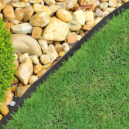 Gardzen 1.5" x 40' Landscape Edging Kit, Garden Edging Coil Comes with 40 Pcs Spikes, No Dig Lawn Border Design