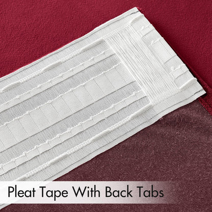 MIULEE Hot Pink Velvet Curtains 108 inches 2 Panels - Luxury Room Darkening Window Drapes for Bedroom Living Room Thermal Insulated Super Soft Blackout Extra Long, Back Tab Rod Pocket Pinch Pleated