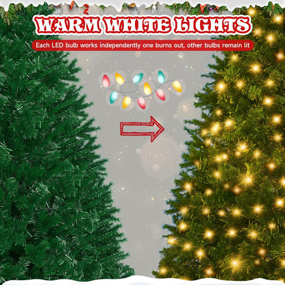 LEVELEVE Premium 4.5FT Artificial Holiday Christmas Tree w/350 Branch Tips,250 LED Lights for Home,Office,Party Decoration