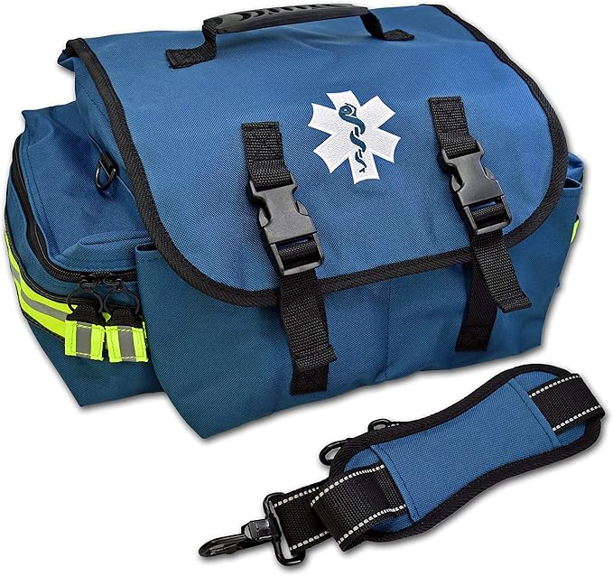 Lightning X Small Medic First Responder EMT Trauma Bag Stocked First Aid Fill Kit A Navy Blue