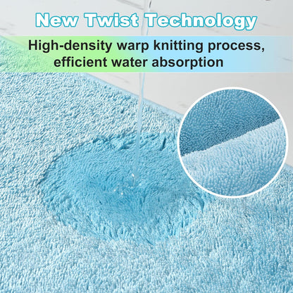 JOYMOOP Microfiber Towels for Cars, 2 Pack 63" x 29.5" Car Drying Towel, Blue Reusable Car Towel, Quick Drying Car Microfiber Cleaning Cloth for RVs, SUVs, Trucks