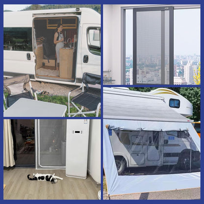 KING MOUNTAIN Grey Window Screen Repair Tape,3inX15FT Heavy Duty Screen Repair Kit for Window Screen and Screen Door Tears Holes,Strong Adhesive & Waterproof Window Screen Patch, Weather Resistant