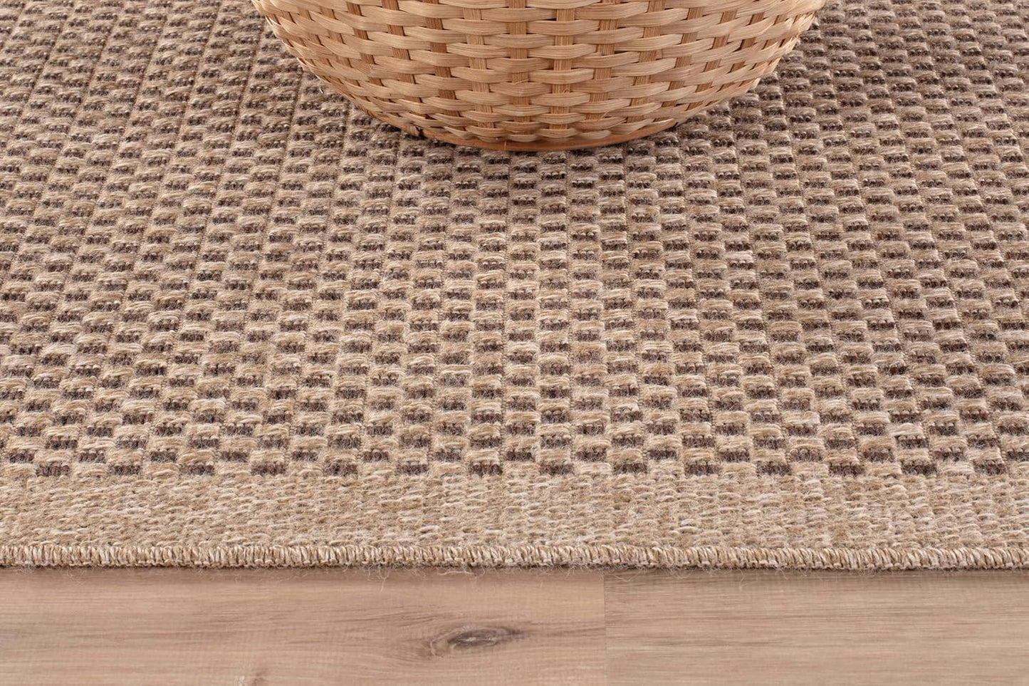 CAMILSON Easy Jute Rug 9x12, Indoor Outdoor Natural Color Fiber Area Rugs for Living Room Patio and Kitchen Rug, Sisal Boho Woven Design, Easy-Cleaning, Washable Outside Carpet Alfombras (9 x 12)