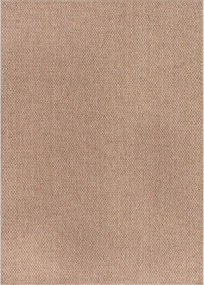 CAMILSON Easy Jute Rug 6x9, Indoor Outdoor Natural Color Farmhouse Area Rugs for Living Room Patio and Kitchen Rug, Solid Boho Woven Design, Easy-Cleaning, Washable Outside Carpet Alfombras (6 x 9)