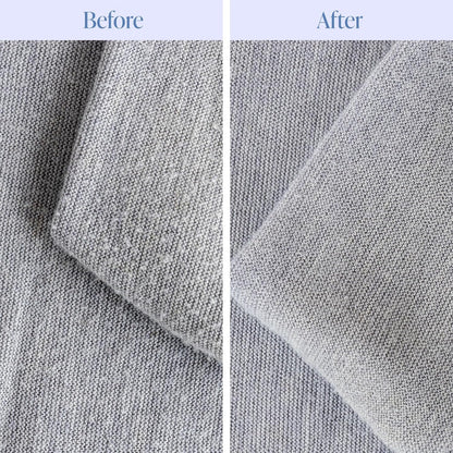 Nori Trim Fabric Shaver - Lint Remover for Clothes & Furniture Couch Pilling - Sweater Pill Remover - Clothes Shaver with 6 Precision Blades - Wireless and Rechargeable - White