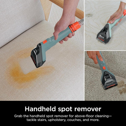 Shark CarpetXpert Upright Carpet, Area Rug & Upholstery Cleaner, Built-In Spot & Stain Remover & XL Tool, Perfect for Pets, Carpet Shampooer, 3 Cleaning Tools, Cleaning Solution, Slate Green, EX151