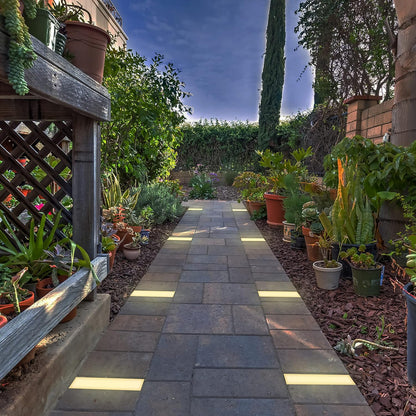 LUMENGY Paver Light 3×9 Inch (2.95 inch X 8.85 inch), Warm White Glare-Free Illumination for Driveways, Pathways, Pool Deck & Patios,12V AC/DC, Waterproof & Drive-Over Rated