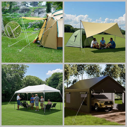 VVOKGO Rebar-Stakes-12-Inch J Hook Galvanized Tent Stakes Heavy Duty, 95-Pack Ground Chain Link Fence Anchors with Chisel Point End for Gazebo, Camping Tents, Outdoor Inflatables Decorations