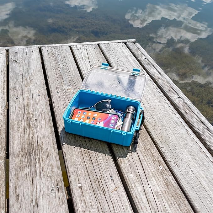 geckobrands Waterproof Dry Box with Silicone Liner – Durable, Dust-Proof, Crush-Proof Storage for Electronics and Gear